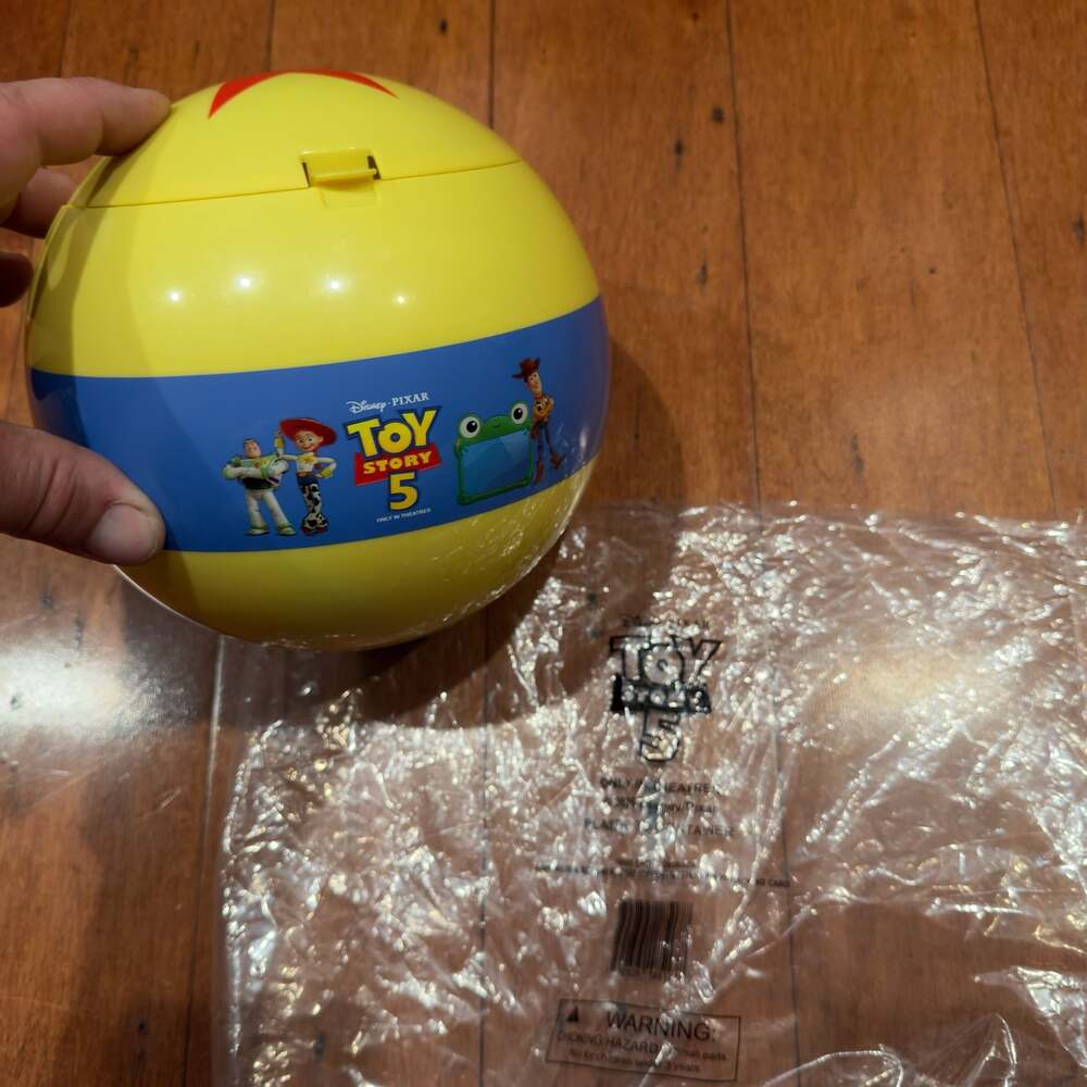 AMC Theatres Pixar Ball Toy Story 5 Collectible Popcorn Bucket Combo